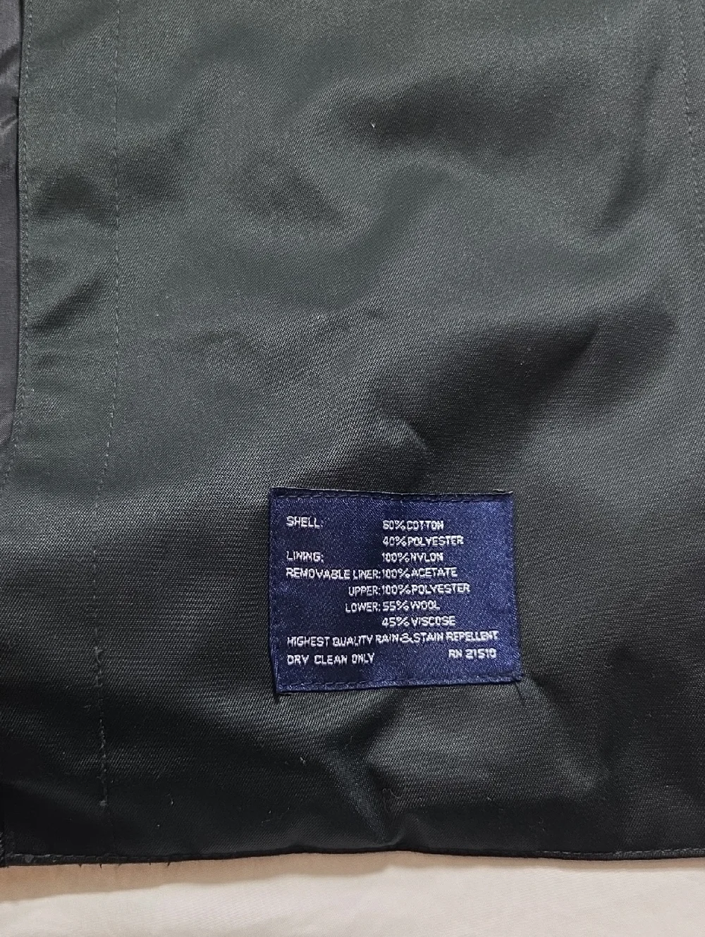 Ralph Ralph Lauren Black Wool Blend  Double-Breasted Trench Coat Jacket - Picture 5 of 16